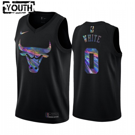Chicago Bulls Coby White 0 Iridescent HWC Collection Lasten Pelipaidat Swingman